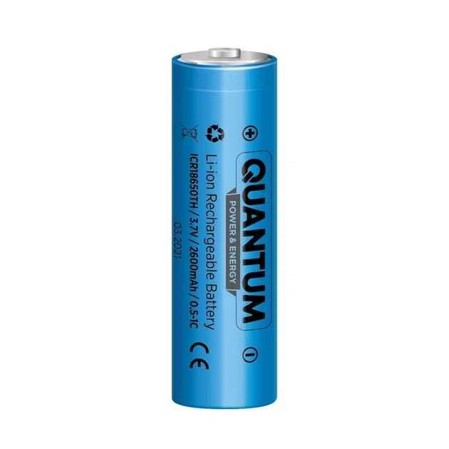 Аккумулятор Quantum Li-ion ICR18650 2600mAh 0.5-1C с клеммным выступом - Фото 1 Аккумулятор Quantum Li-ion ICR18650 2600mAh 0.5-1C с клеммным выступом - изображение 1