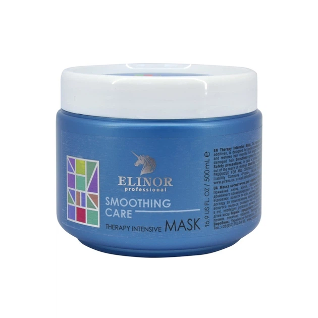 Маска Elinor Professional Smoothing Care для гладкости и блеска волос 500мл  от продавца: naliserashop – в интернет-магазине ROZETKA | Купить в Украине:  Киеве, Харькове, Днепре, Одессе, Запорожье, Львове
