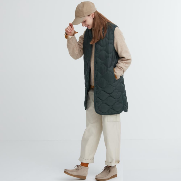 Жилетка Uniqlo розмір XL темно-зелена (460913) - зображення 2