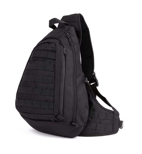 Рюкзак тактичний однолямочний EDC Protector Plus X204 black - зображення 1