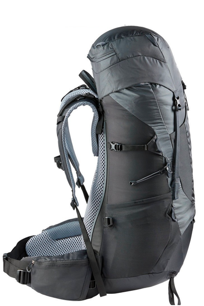 Туристический рюкзак Deuter Aircontact Lite 50 + 10 темно-серый - изображение 5