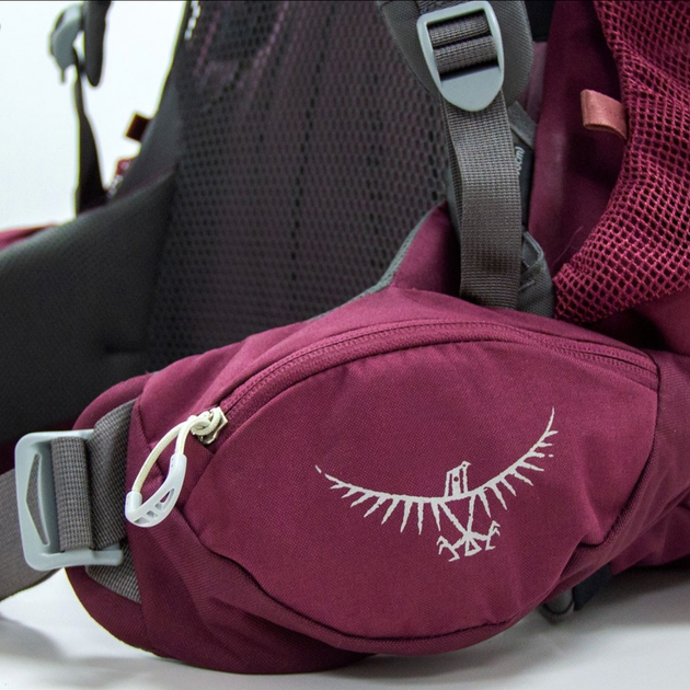 Туристический рюкзак Osprey Renn 50 бордовый - изображение 8