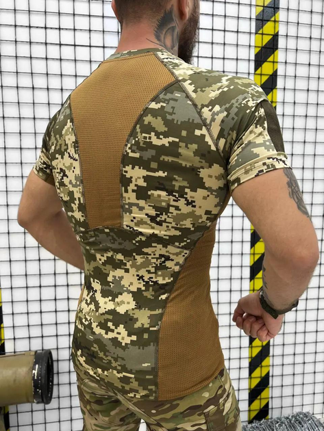Тактическая мужская футболка дышащая XXL пиксель - изображение 2