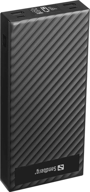 УМБ Sandberg 2 x USB-C PD100W 30000mAh Black (5705730420870) - зображення 2