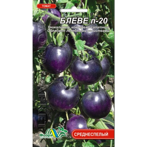 Семена Томат Блеве П-20 фиолетовый среднеспелый 0.1г - Фото 1 Семена Томат Блеве П-20 фиолетовый среднеспелый 0.1г - изображение 1