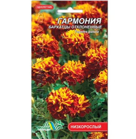 Семена Бархатцы отклоненные Гармония оранжево-красно-коричневый однолетник низкорослый 0.1 г - Фото 1 Семена Бархатцы отклоненные Гармония оранжево-красно-коричневый однолетник низкорослый 0.1 г - изображение 1