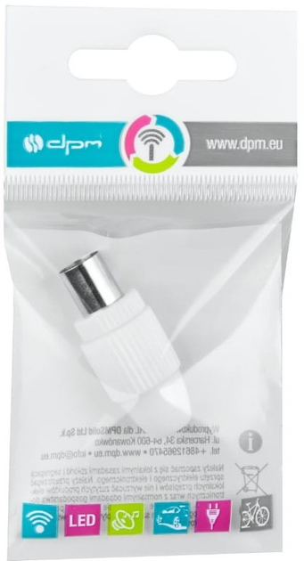 Gniazdo antenowe DPM TV IEC Ankaro (5900672658897) - obraz 4