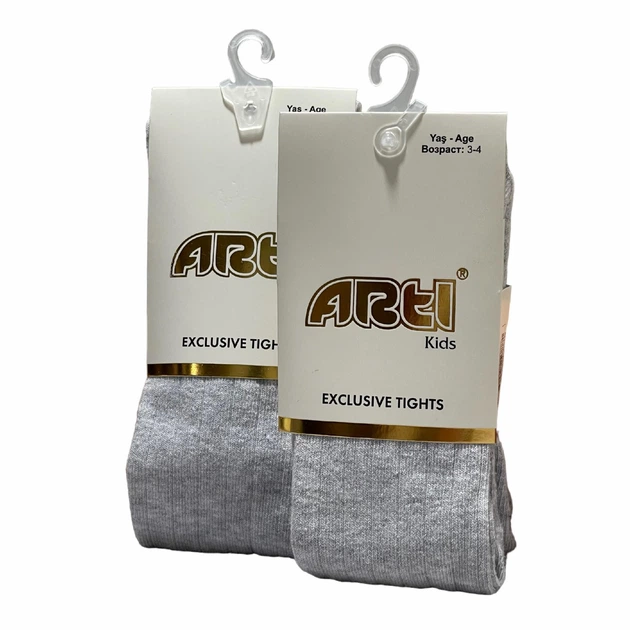 Дитячі колготки ARTI Kids колір сірий, вік 3-4 роки, зріст 93-105 см (300249) - Фото 1 Дитячі колготки ARTI Kids колір сірий, вік 3-4 роки, зріст 93-105 см (300249) - изображение 1