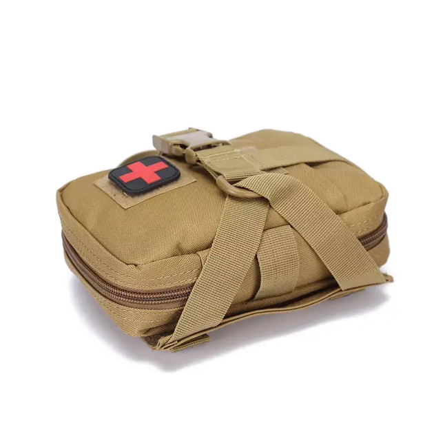 Подсумок-аптечка Molle с быстрым сбросом Хаки тактическая аптечка для первой помощи медицинская SK_7077383А12 - изображение 3