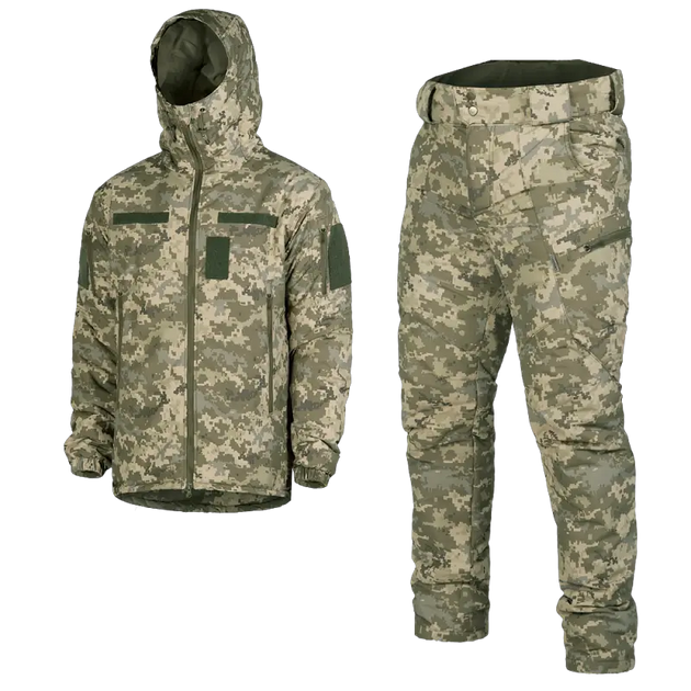 Зимний мужской костюм Cyclone NordStorm MM14 6619 куртка и штаны Пиксель 3XL (Kali) AI406 - изображение 1
