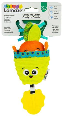 Мягкая игрушка-подвеска Lamaze Морковка с прорезывателем (L27381) (796714273815) - изображение 2