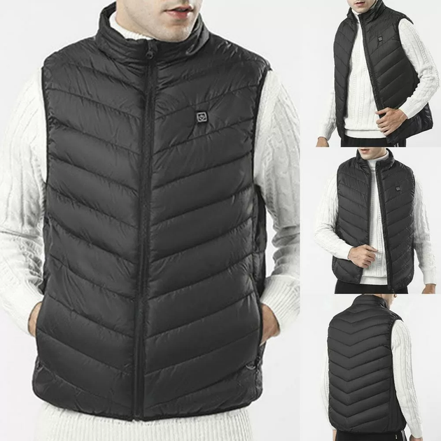 Мужской жилет с подогревом HeatFashion Electric Heating Vest Черный XL Kali KL481 три режима нагрева 30 40 50 градусов для туристических походов - Фото 7 Мужской жилет с подогревом HeatFashion Electric Heating Vest Черный XL Kali KL481 три режима нагрева 30 40 50 градусов для туристических походов - изображение 7