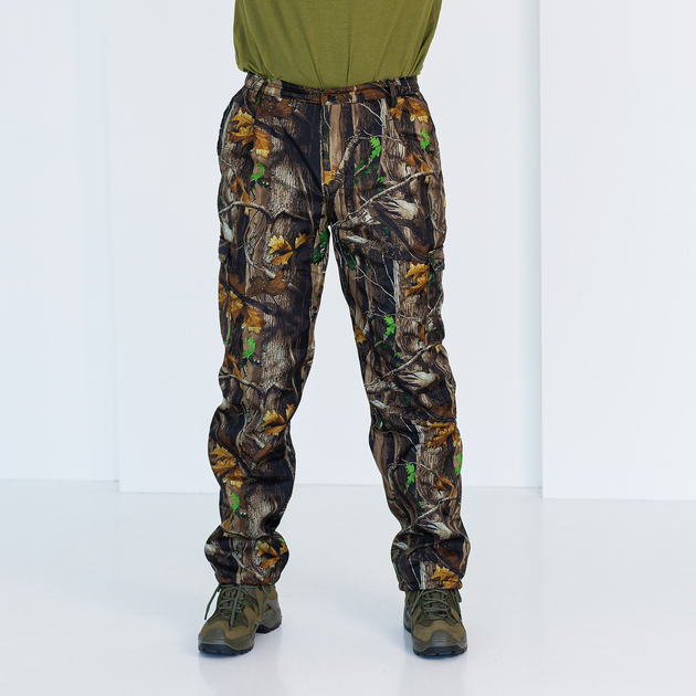 Зимові штани темний Клен, чоловічі утеплені камуфляжні штани на флісі 50 - зображення 1