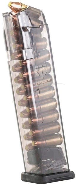 Магазин ETS для Glock 9 мм. Емкость - 22 патрона. Прозрачный - изображение 1