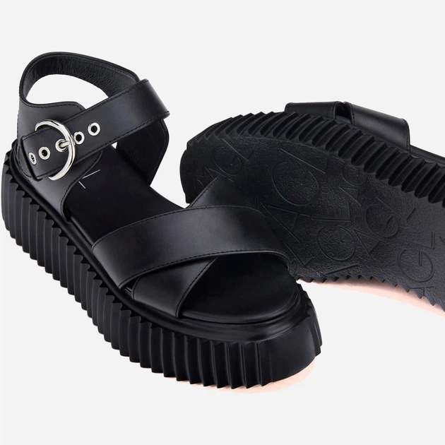 Жіночі босоніжки AGL LEO642073PQKO0371013 39 Чорні (8056778849688) - зображення 4