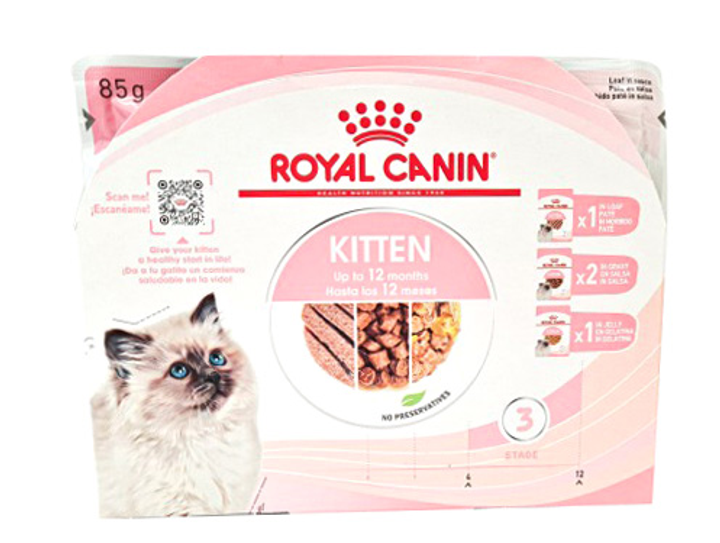 Вологий корм для кошенят Royal Canin Multipack Kitten Instinctive 4 x 85 г (9003579021408) - зображення 2
