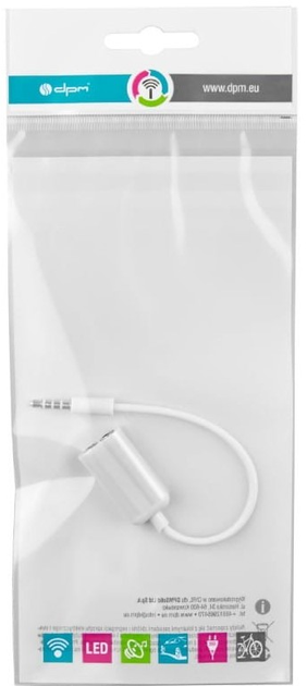Adapter DPD mini Jack 3.5 mm - 2 x mini Jack 3.5 mm M/F (5900672659085) - obraz 3