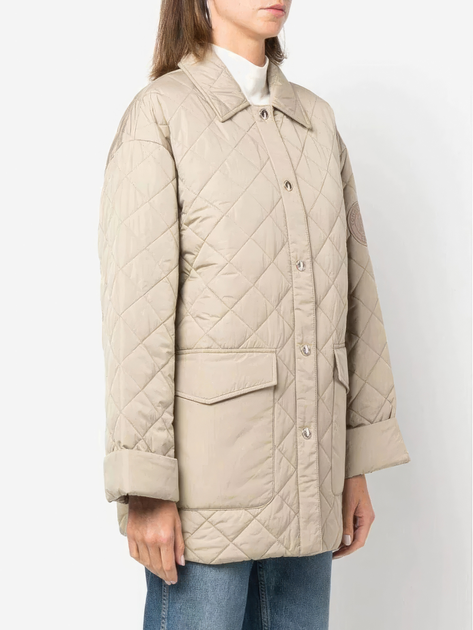 Куртка демісезонна подовжена жіноча Tommy Hilfiger THWW0WW35552AEG S/M Бежева (8720117623665) - зображення 1