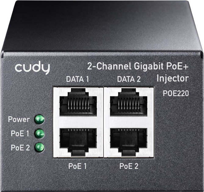 Adapter PoE+/PoE Cudy POE220 2 x 30W Gigabit (6971690791568) - obraz 2