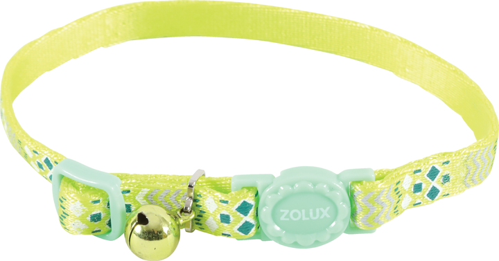 Obroza Zolux nylon regulowana Ethnic Zielona (3336025200253) - obraz 1