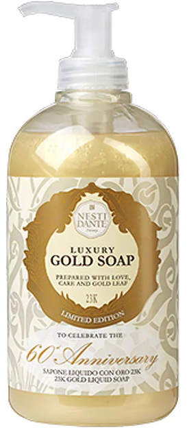 Mydło w płynie Nesti Dante Luxury Gold Soap luksusowe 500 ml (837524002759) - obraz 1