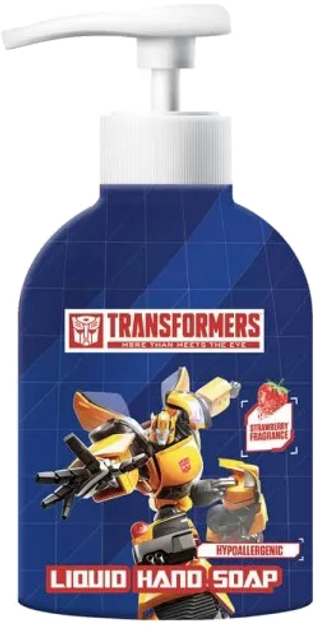 Mydło w płynie Transformers Hand Soap wegańskie do rąk Truskawka 500 ml (5060537181127) - obraz 1