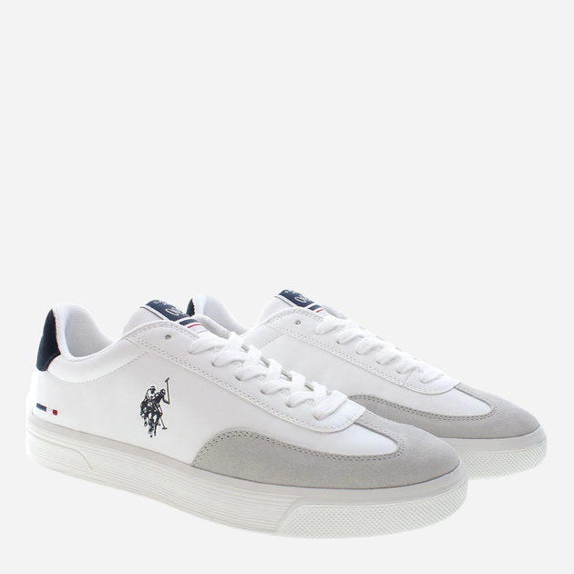 Чоловічі кеди низькі U.S. Polo Assn USPBRYAN002M-WHI 43 Білі (8055197374924) - зображення 2