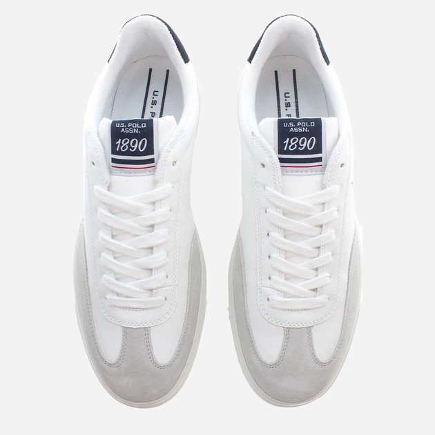 Чоловічі кеди низькі U.S. Polo Assn USPBRYAN002M-WHI 43 Білі (8055197374924) - зображення 3