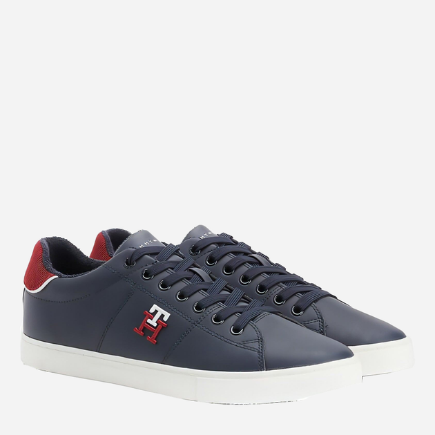 Tenisówki męskie do kostki Tommy Hilfiger THIFM0FM04350DW5 41 Niebieskie (8720642347272) - obraz 2