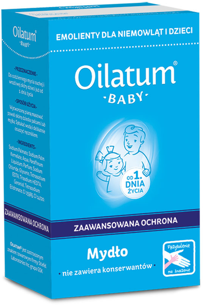 Mydło Oilatum Baby od pierwszego dnia życia 100 g (5011091104800 / 5011309024111) - obraz 1
