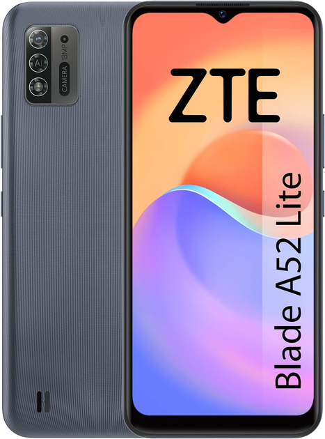 Smartfon ZTE Blade A52 Lite 2/32GB Metallic Gray (6902176080357) - obraz 1