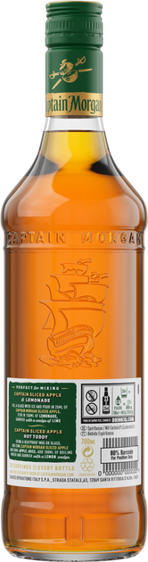 Алкогольный напиток на основе Карибского рома Captain Morgan Sliced Apple 0.7 л 25% (5000281068749) - изображение 2