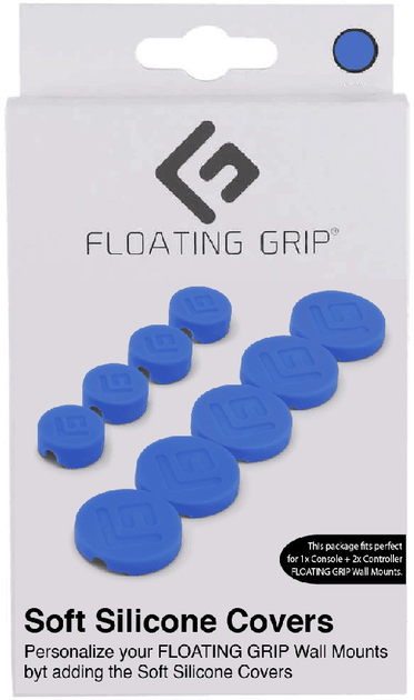 Кришки для настінного монтажу Floating Grip Wall Mount Covers Blue (5713474048106) - зображення 1