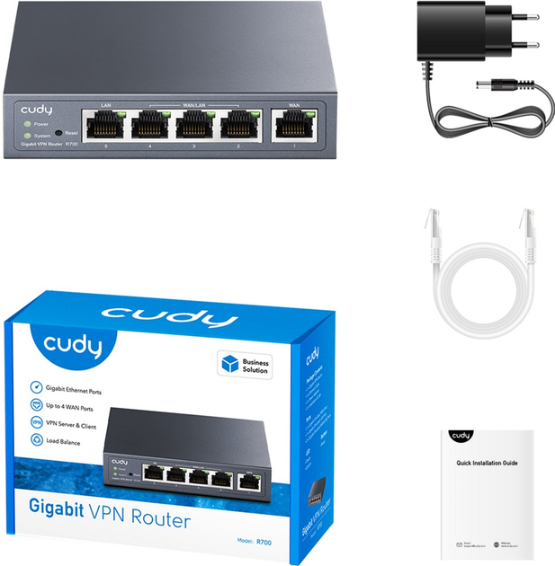 Маршрутизатор VPN Cudy R700 Gigabit Multi-WAN (6971690792985) - зображення 5