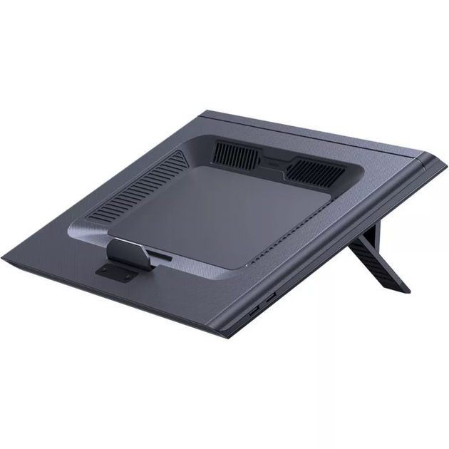 Подставка для ноутбука Baseus ThermoCool Heat-Dissipating (Turbo Fan Version), Gray - Фото 3 Подставка для ноутбука Baseus ThermoCool Heat-Dissipating (Turbo Fan Version), Gray - изображение 3