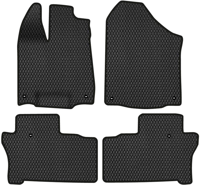 Акція на EVA килимки EVAtech в салон авто для Honda Pilot Elite 8 seats 2015-2022 3 покоління SUV USA 4 шт Black від Rozetka