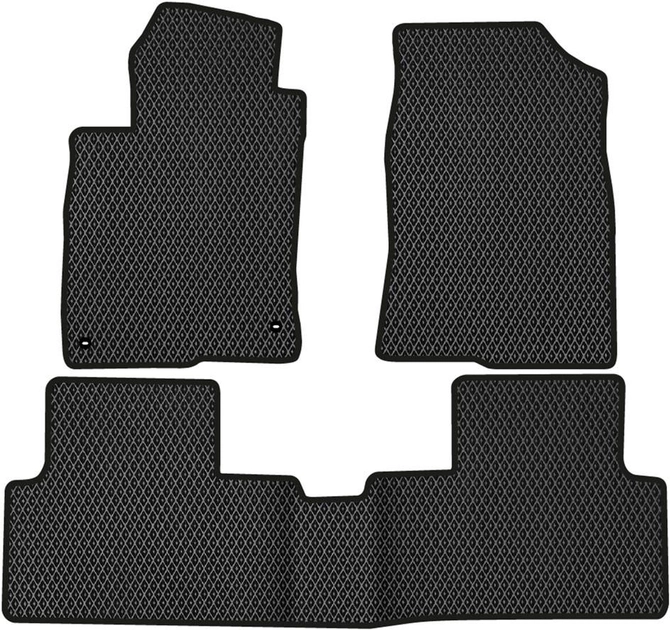 Акція на EVA килимки EVAtech в салон авто для Honda Civic (FC) 2015-2021 10 покоління Sedan USA 3 шт Black від Rozetka