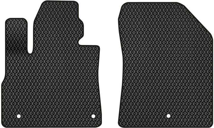 Акція на EVA килимки EVAtech в салон авто передні для Hyundai Santa FE (TM) 7 seats 2018-2020 4 покоління SUV EU 2 шт Black від Rozetka