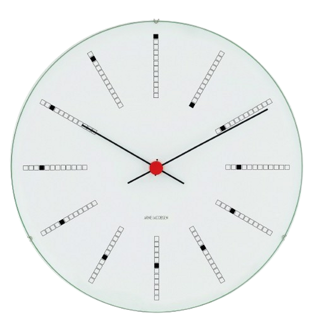 Zegar ścienny Arne Jacobsen Bankers White (43620) - obraz 1