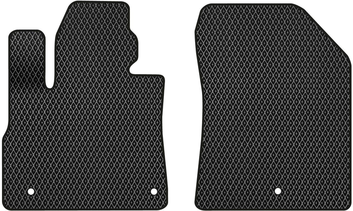 Акція на EVA килимки EVAtech в салон авто передні для Hyundai Santa FE (TM) 5 seats 2018-2020 4 покоління SUV EU 2 шт Black від Rozetka