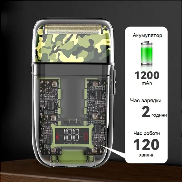 Электробритва Kemei Military Shaver (KM-TX7) - Фото 4 Электробритва Kemei Military Shaver (KM-TX7) - изображение 4