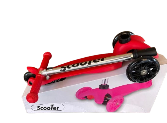 Самокат триколісний Scooter MG002A Червоний - зображення 3