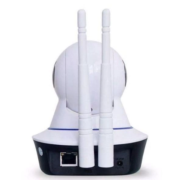 Беспроводная поворотная WiFi HD IP камера видеонаблюдения купольная 720p White/Black - изображение 4