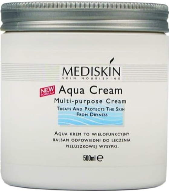 Krem Mediskin Aqua Cream na podrażnienia pieluszkowe i odleżyny 500 ml (7290114148757) - obraz 1