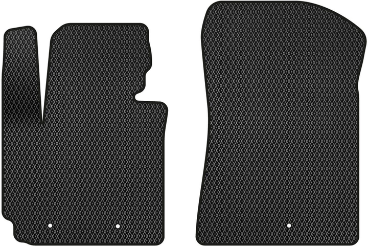 Акція на EVA килимки EVAtech в салон авто передні для Kia Soul (PS) Restyling 2016-2018 2 покоління Htb Korea 2 шт Black від Rozetka