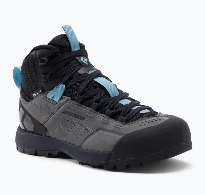 Полуботинки женские Black Diamond W Mission LTHR MD WP, Steel Grey/Costal Blue, 39 (8) (BD 58002793750801) - Фото 1 Полуботинки женские Black Diamond W Mission LTHR MD WP, Steel Grey/Costal Blue, 39 (8) (BD 58002793750801) - изображение 1