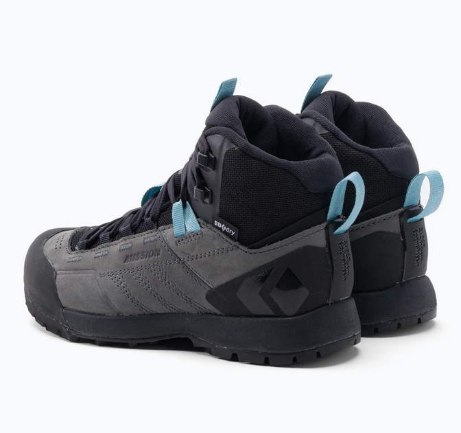 Полуботинки женские Black Diamond W Mission LTHR MD WP, Steel Grey/Costal Blue, 39 (8) (BD 58002793750801) - Фото 3 Полуботинки женские Black Diamond W Mission LTHR MD WP, Steel Grey/Costal Blue, 39 (8) (BD 58002793750801) - изображение 3