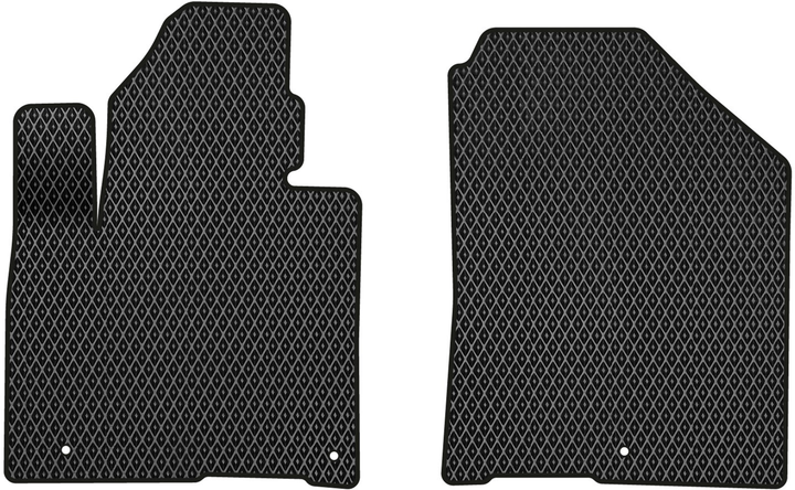 Акція на EVA килимки EVAtech в салон авто передні для Kia Sorento (UM) 5 seats 2014-2020 3 покоління SUV EU 2 шт Black від Rozetka