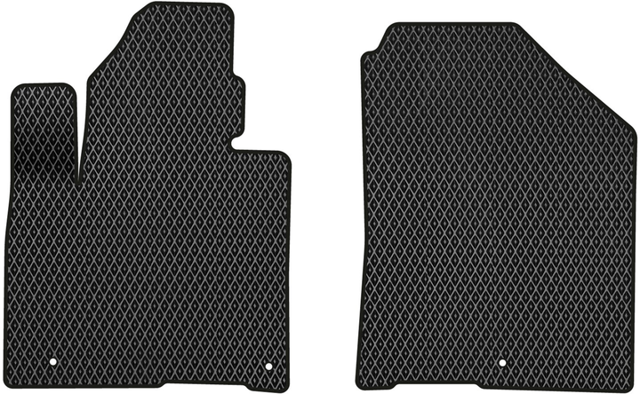 Акція на EVA килимки EVAtech в салон авто передні для Kia Sorento (UM) 7 seats 2014-2020 3 покоління SUV EU 2 шт Black від Rozetka