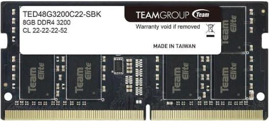 TEAMGROUP 8GB DDR4 3200MHz メモリー Оперативная память для ноутбука Team Group 8GB 1R*8 DDR4 3200MHZ